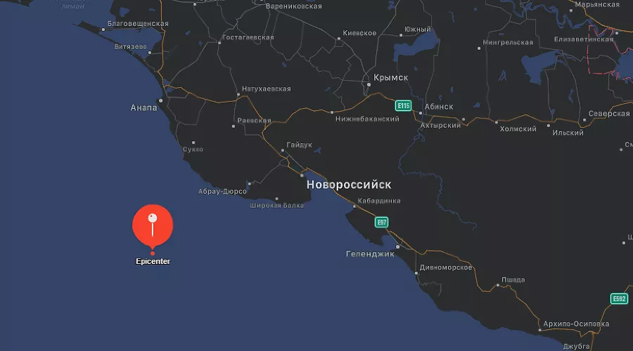  &copy;&nbsp;Скриншот с сайта My Earthquake Alerts, myearthquakealerts.com