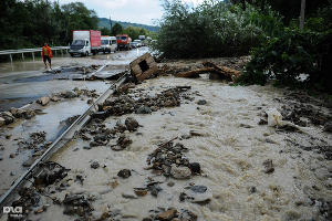 Сход селя на трассе Адлер – Красная поляна &copy;&nbsp;Нина Зотина, ЮГА.ру