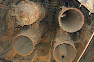 Внутри подводной лодки М-261, 2016 год © Кадр из видео канала «MoKra» на youtube.com, youtube.com/channel/UCk1aFPv2GdqDmFM2NO9ZRDg