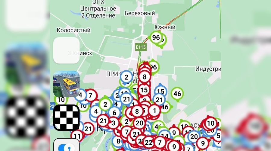  © скриншот из приложения «Транспорт Краснодара»