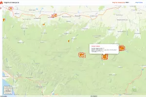  &copy;&nbsp;Скриншот страницы сервиса &laquo;Карта пожаров&raquo;, fires.ru