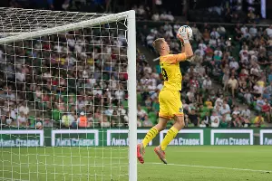 Матвей Сафонов. Матч «Краснодар» — «Сочи», Краснодар, 27 июля 2019 года &copy;&nbsp;Фото Елены Синеок, Юга.ру