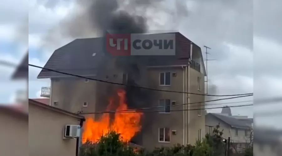 &copy;&nbsp;Скриншот видео из ВК-паблика &laquo;ЧП Сочи&raquo;, vk.com/chpsochi