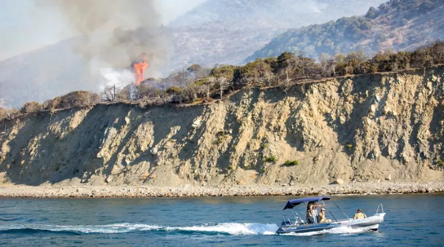 Пожар в заповеднике «Утриш» &copy;&nbsp;Фото пресс-службы администрации Анапы