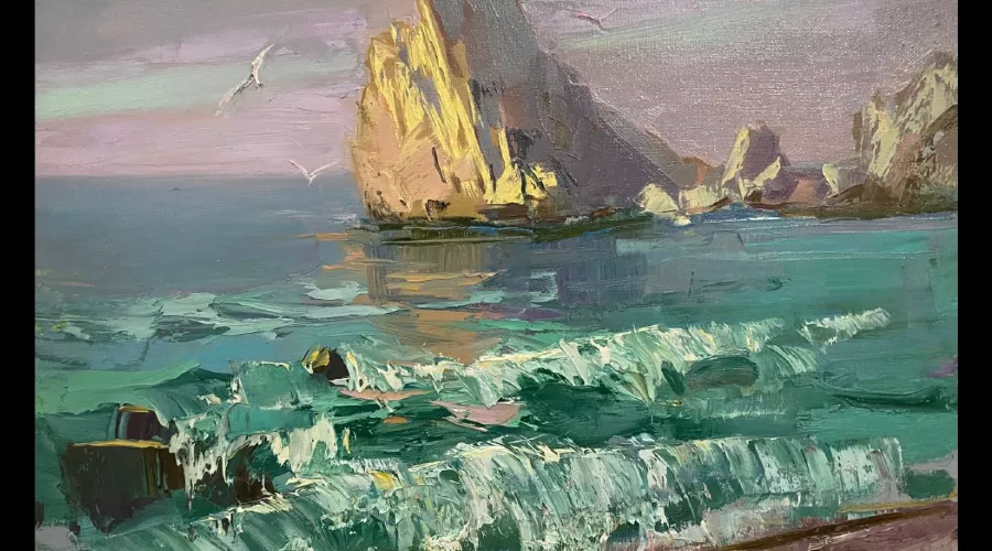 Картина Ларисы Островской &copy;&nbsp;Скриншот фото из письма от пресс-службы музея имени Коваленко