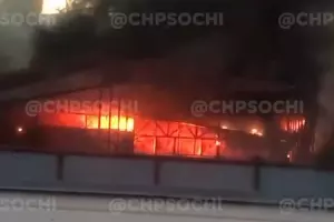  &copy;&nbsp;Кадр из видео телеграм-канала &laquo;ЧП Сочи&raquo;, t.me/chp_sochi