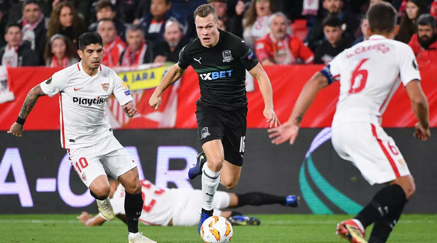 Матч «Севилья» — «Краснодар» &copy;&nbsp;Фото пресс-службы ФК &laquo;Краснодар&raquo;