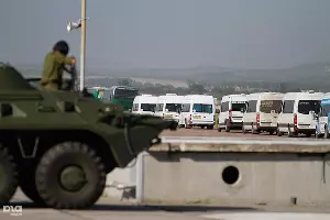 Группировка Минобороны покидает Крымск &copy;&nbsp;Геннадий Аносов, ЮГА.ру