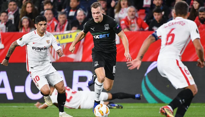 Матч «Севилья» — «Краснодар» &copy;&nbsp;Фото пресс-службы ФК &laquo;Краснодар&raquo;