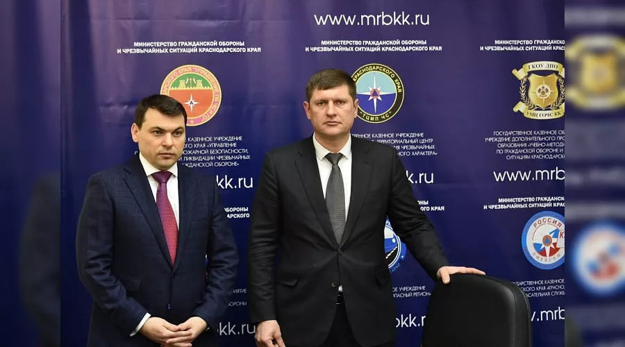 Сергей Штриков и Андрей Алексеенко &copy;&nbsp;Фото пресс-службы администрации Краснодарского края