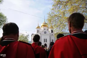 Парад казаков в Краснодаре &copy;&nbsp;Елена Синеок. ЮГА.ру
