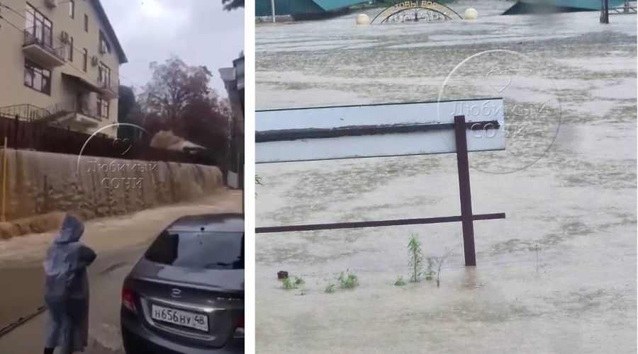  © Коллаж из скриншотов фото из телеграм-канала «Любимый Сочи»