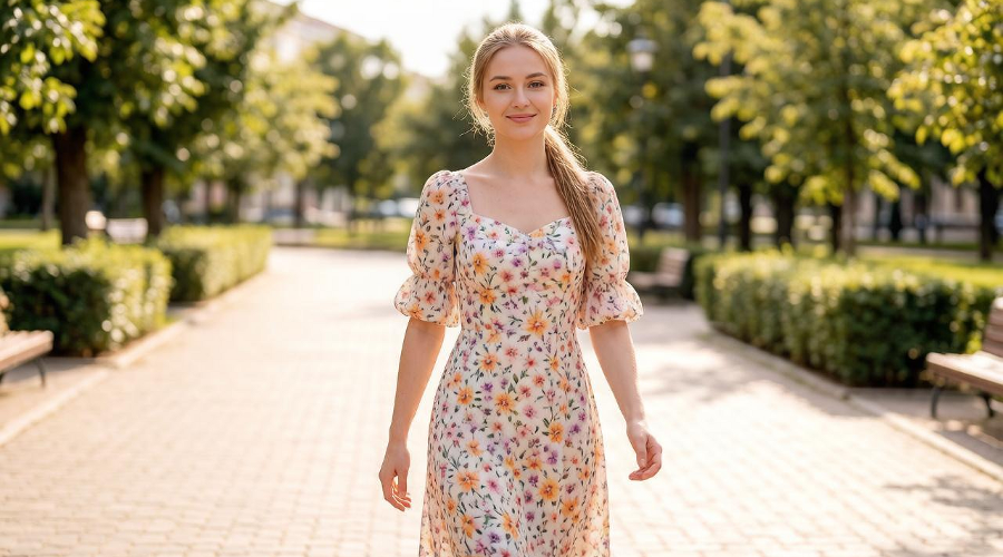 платье &copy;&nbsp;Изображение сгенерировано нейросетью GigaChat