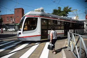 Презентация нового трамвая в Краснодаре &copy;&nbsp;Фото Елены Синеок, Юга.ру