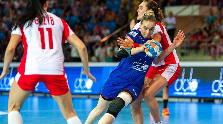 Матч отбора на ЧМ-2017 по гандболу Польша — Россия &copy;&nbsp;Фото с официального сайта Федерации гандбола России, rushandball.ru