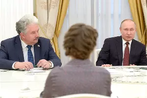 Встреча Владимира Путина с кандидатами в президенты РФ &copy;&nbsp;Фото пресс-службы Кремля