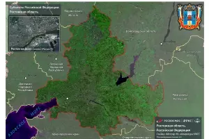 Ростовская область из космоса &copy;&nbsp;Скриншот фото с сайта kuban.rbc.ru