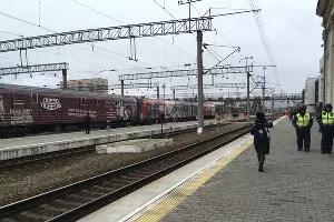 &laquo;Поезд Победы&raquo; в Краснодаре 21 февраля 2023 года &copy;&nbsp;Фото Александра Гончаренко, Юга.ру