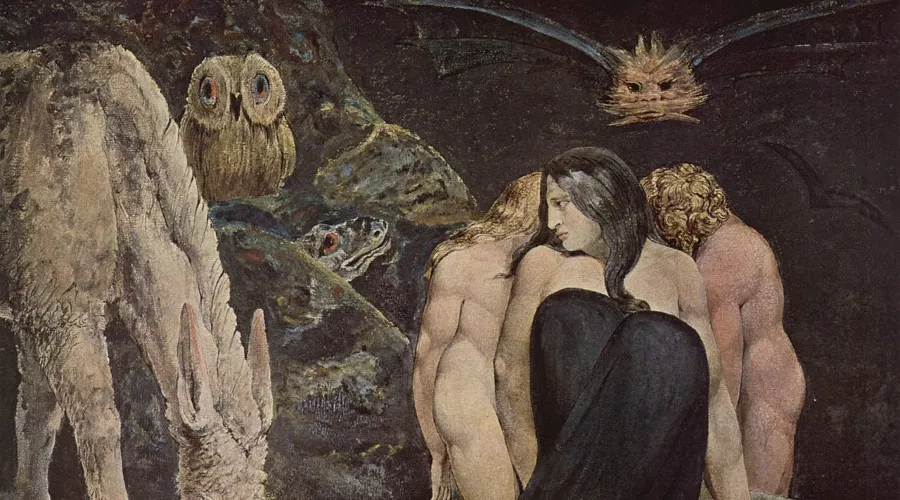 Уильям Блейк, «Ночь радости Энитармон (Геката)», 1795 г. &copy;&nbsp;Фото с сайта https://commons.wikimedia.org/