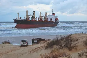 Сухогруз Blue Shark под Анапой &copy;&nbsp;Фото Олега Афонина