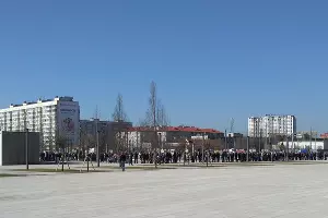 Очередь за билетами на матч «Краснодар» — «Сельта» &copy;&nbsp;Фото из аккаунта в Twitter, twitter.com/FansKrasnodar