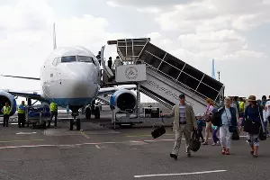 Авиакомпания "Добролет" совершила первый рейс из Москвы в Симферополь &copy;&nbsp;Влад Александров, ЮГА.ру