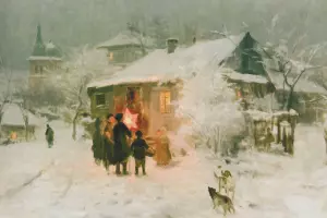 «Колядки», Н.К. Пимоненко Колядки, конец XIX века, Херсонский областной художественный музей им. А.А. Шовкуненко &copy;&nbsp;Произведение искусства является общественным достоянием