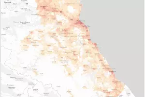 Скриншот геоаналитики, Дагестан &copy;&nbsp;Изображение пресс-службы МТС