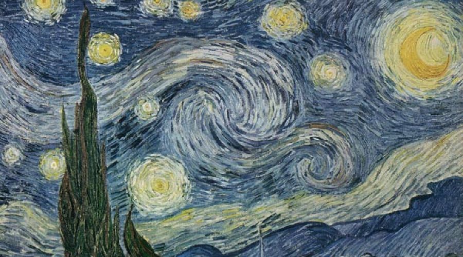Литография с работы Ван Гога «Звездная ночь» © Фото предоставлено пресс-службой художественного музея им. Ф. А. Коваленко