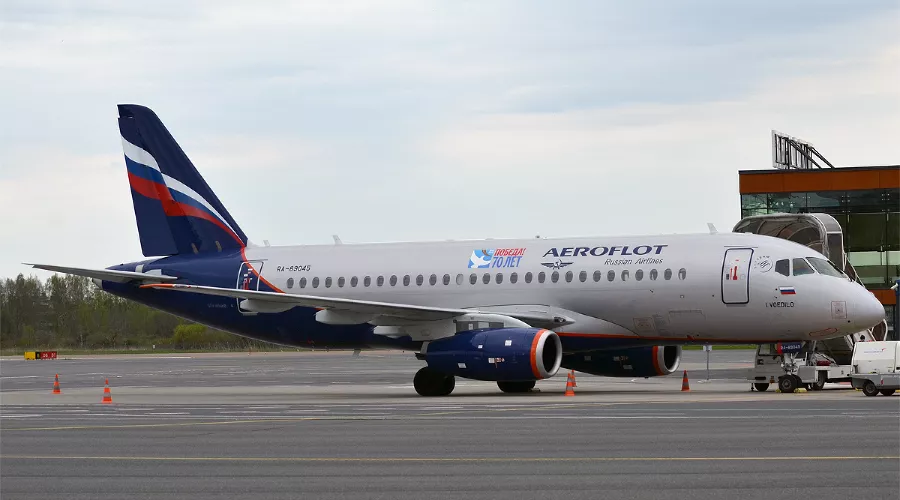Sukhoi Superjet 100 &copy;&nbsp;Фото с сайта wikimedia.org
