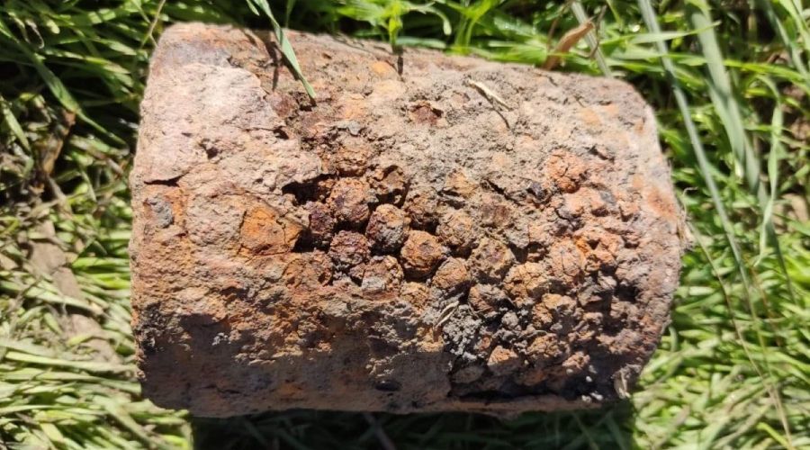 Мина-лягушка, обнаруженная в станице Курчанской © Пресс-служба Росгвардии по Краснодарскому краю