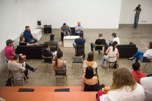 Евгений Первышов в ЦСИ &laquo;Типография&raquo; &copy;&nbsp;Фото Елены Синеок, Юга.ру