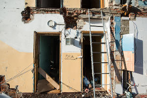 Взорвавшийся дом по ул. Славянской © Фото Елены Синеок, Юга.ру