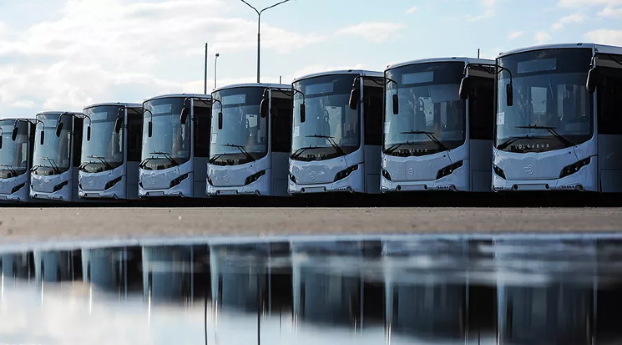 В Сочи презентовали первую партию "олимпийских" автобусов &copy;&nbsp;Фото Нины Зотиной, Юга.ру