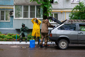 Дезинфекция жилых домов в Краснодаре © Фото Дмитрия Леснова, Юга.ру