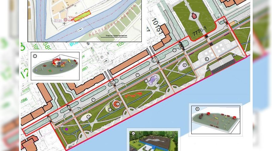 Проект аллеи в честь 80-летия Краснодарского края  © Фото пресс-службы администрации Краснодара