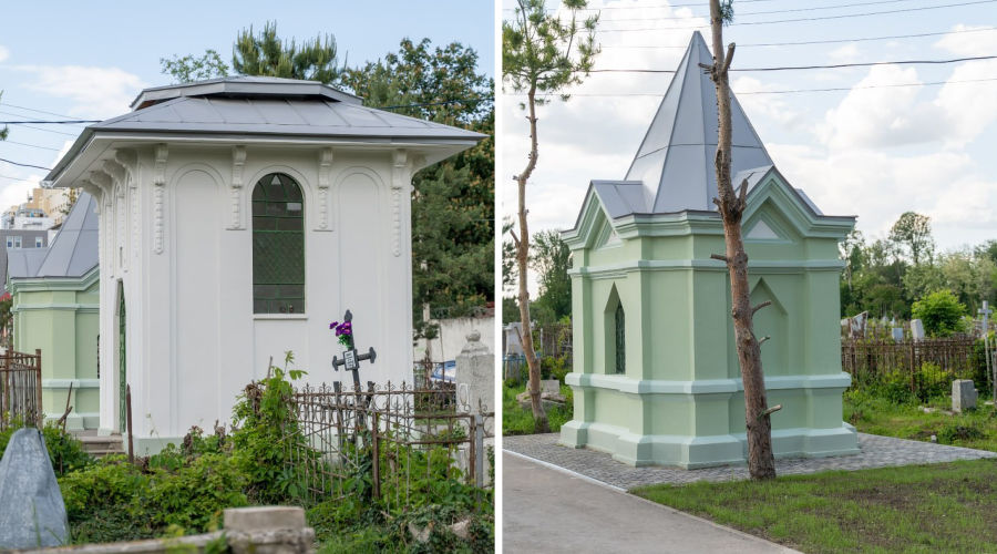 Коллаж фотографий отреставрированных часовен  &copy;&nbsp;Фото предоставлено пресс-службой ГК &laquo;Точно&raquo;