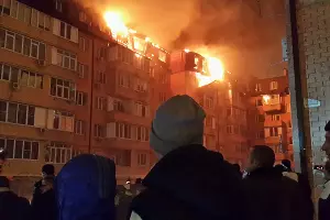 Пожар на Прокофьева &copy;&nbsp;Соцсети