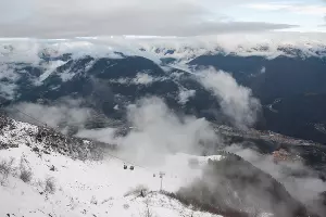 Открытие вершины Деда Мороза в Сочи &copy;&nbsp;Нина Зотина. ЮГА.ру