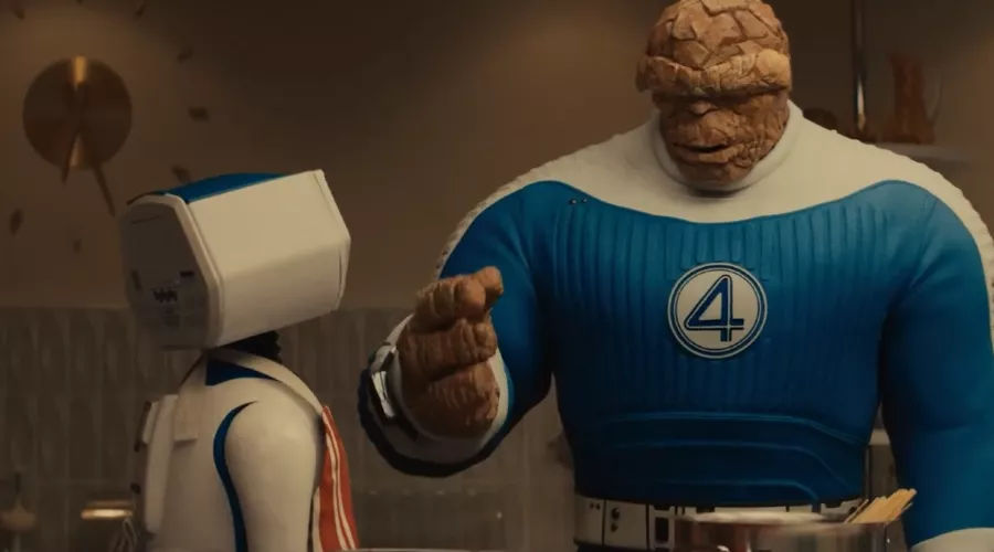 Кадр из трейлера к фильму «Фантастическая четверка: Первые шаги» &copy;&nbsp;Скриншот видео с Rutube-канала &laquo;Кино Трейлеры&raquo;