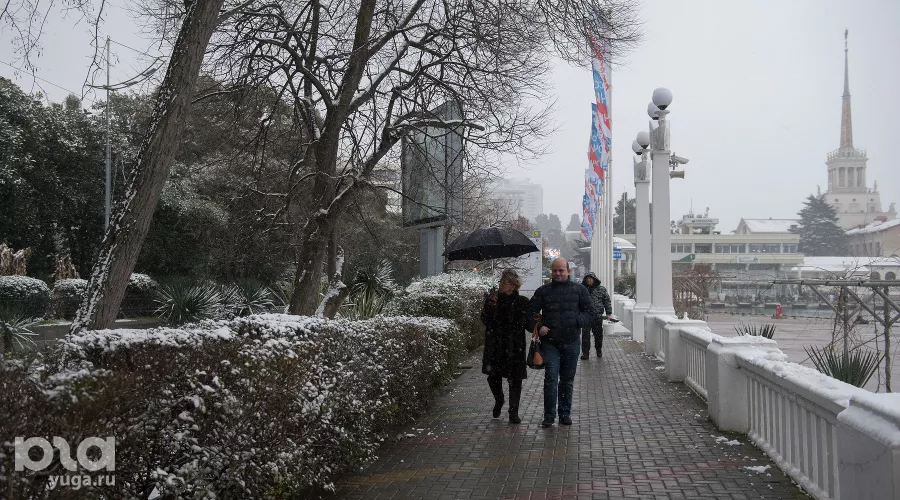 Снег в Сочи &copy;&nbsp;Фото Нины Зотиной, Юга.ру