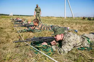 Военно-полевые сборы казаков под Краснодаром &copy;&nbsp;Михаил Чекалов, ЮГА.ру