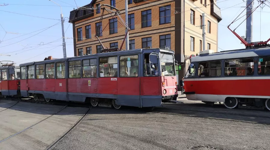 Строительство трамвайного узла на улице Московской &copy;&nbsp;Фото предоставлено Антоном Смертиным, Новый трамвай Краснодара