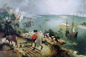 Падение Икара. 1560. Королевские музеи изящных искусств, Брюссель © Изображение является общественным достоянием