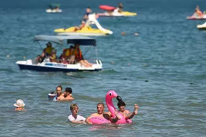 Пляж в Анапе &copy;&nbsp;Фото Елены Синеок, Юга.ру