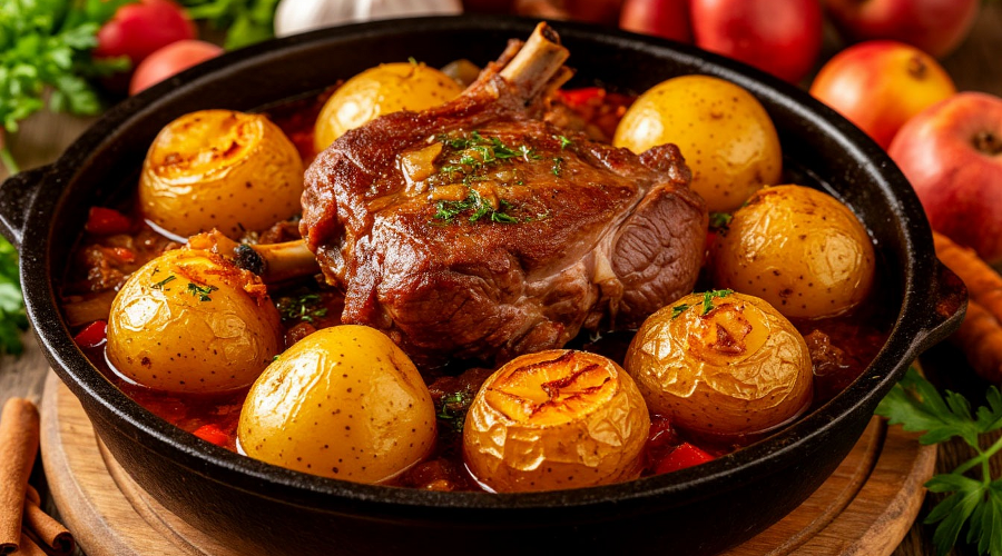 еда-мясо-картошка &copy;&nbsp;Сгенерировано с помощью нейросети shedevrum