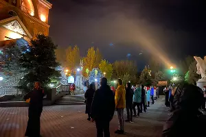Пасхальная служба-2020 в Храме Рождества Христова в Краснодаре &copy;&nbsp;Фото Валерии Дульской, Юга.ру