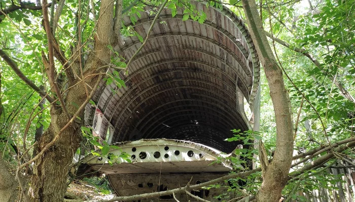 Обломки самолета Ан-10 в Краснодаре &copy;&nbsp;Фото Иолины Грибковой, Юга.ру
