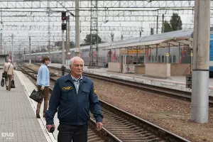 Двухэтажный "олимпийский" железнодорожный состав &copy;&nbsp;Алёна Живцова, ЮГА.ру