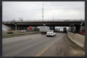 Фадеевский мост &copy;&nbsp;Скриншот фото из телеграм-канала Евгения Пергуна